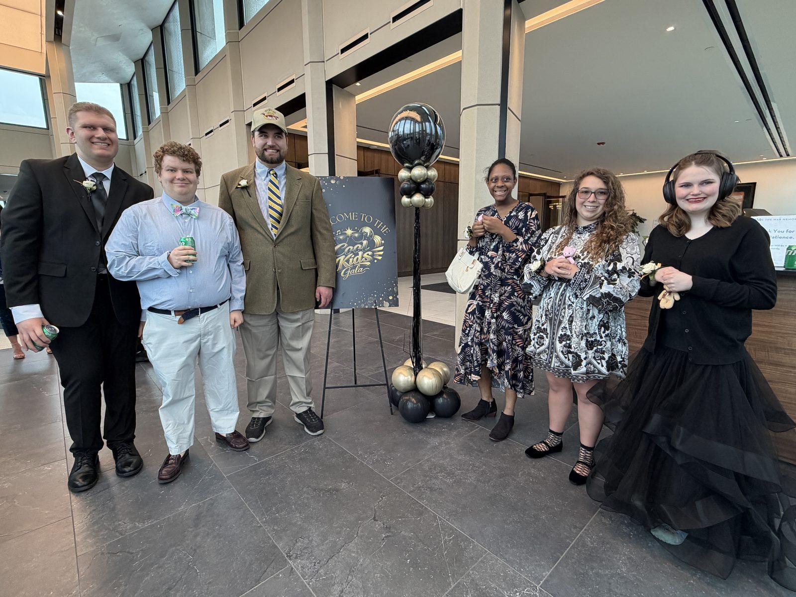 Cool Kids Gala guests in lobby
