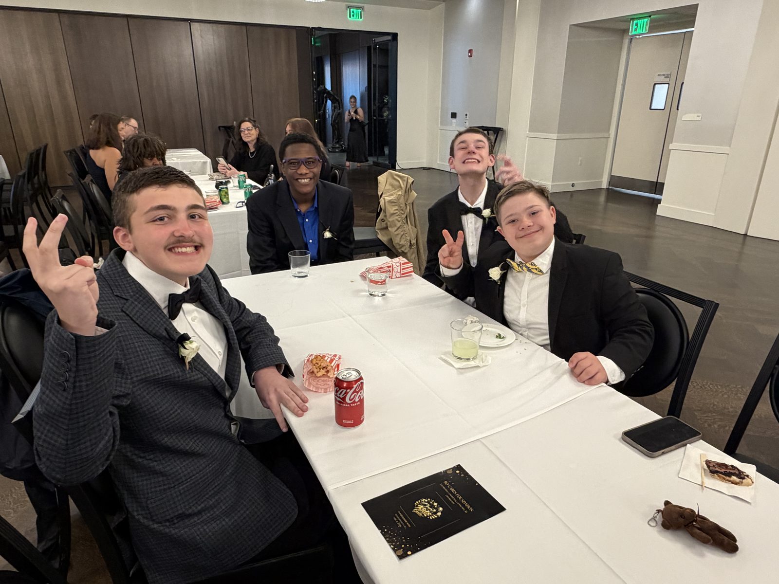 Cool Kids Gala friends at table