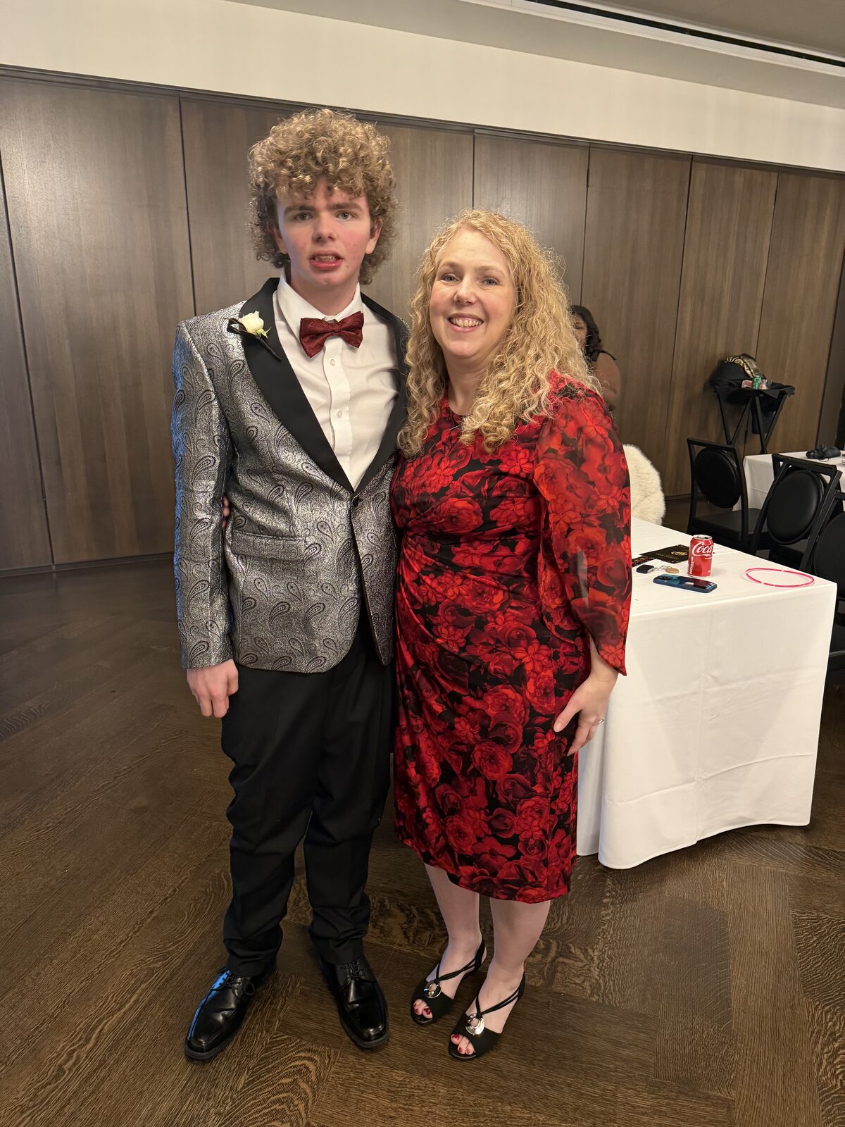 Cool Kids Gala attendee with parent